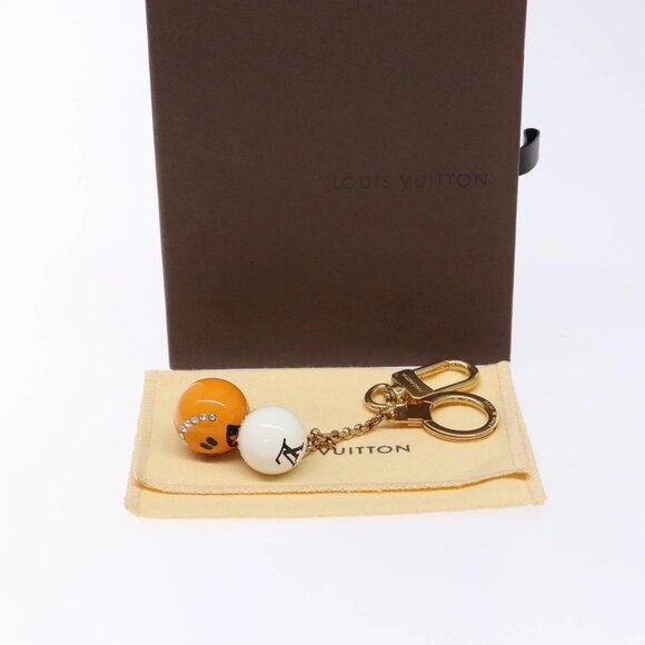 LOUIS VUITTON Porte ClesChainne Key Holder Metal T&B Gold M60076 LV Auth 129759 - Picture 11 of 11